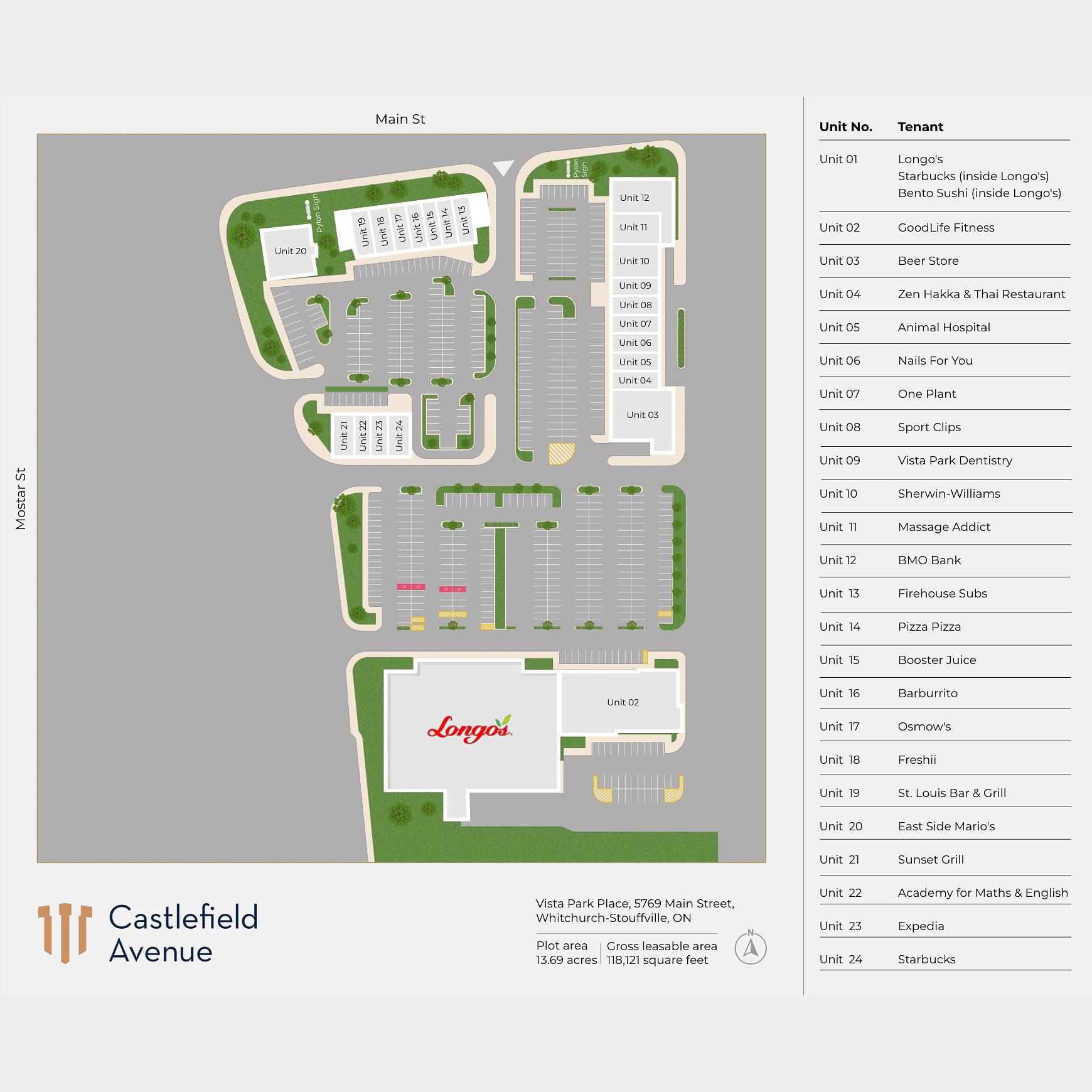 Vista Park Place site plan