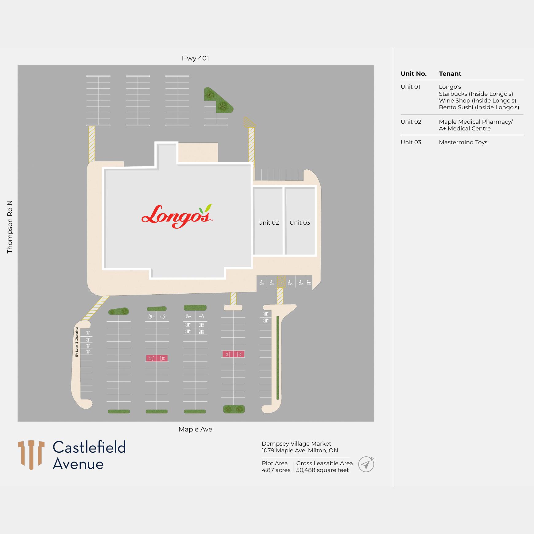 Dempsey Village Market site plan